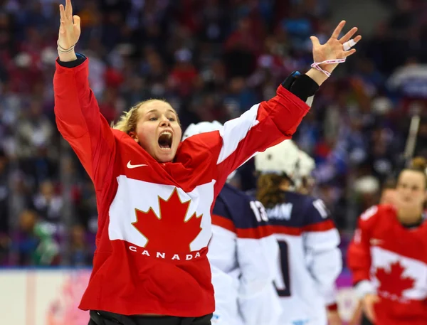 Hockey sobre hielo. Medalla de Oro Femenino Juego — Foto de Stock