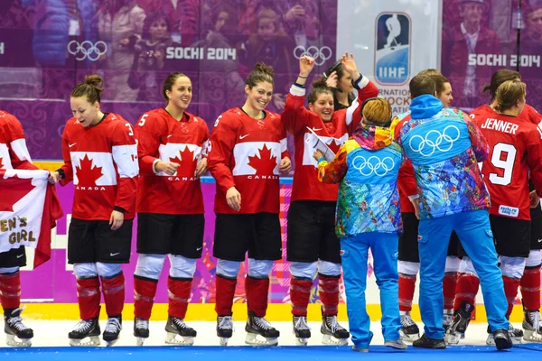 buz hokeyi. kadınların altın madalya oyunu