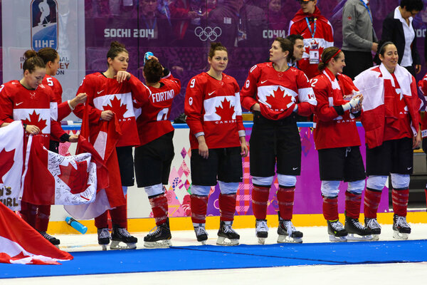 Хоккей. Женская золотая медаль
