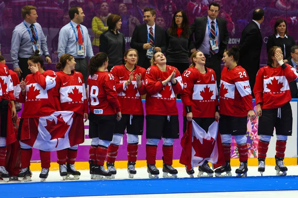 Хоккей. Женская золотая медаль — стоковое фото