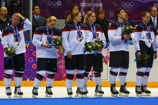 Хоккей. Женская золотая медаль
