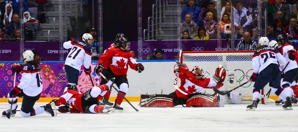 Eishockey. Frauen-Goldmedaille Spiel — Stockfoto