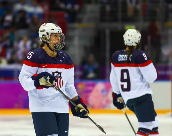 Хокей. жінок золоту медаль гри — стокове фото