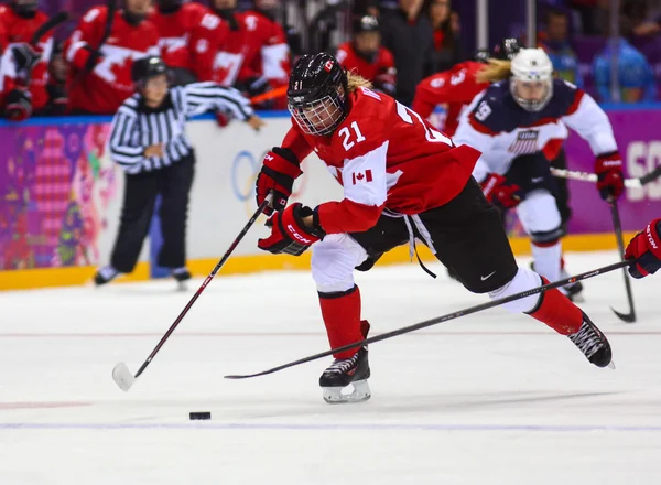 Ice hockey. Women's Gold Medal Game — Stock Photo, Image