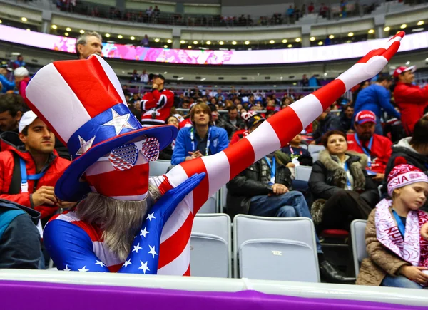 Ice hockey. Women's Gold Medal Game — Stock Photo, Image