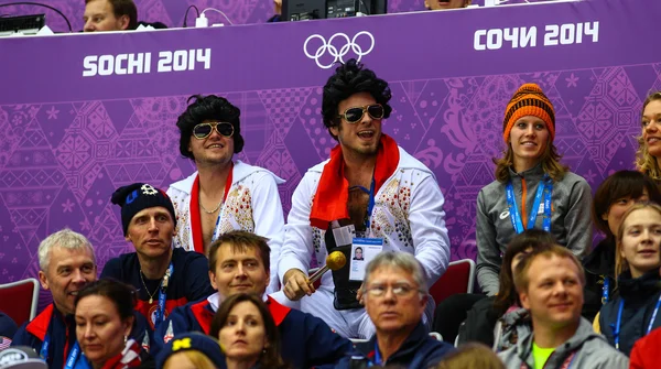 Hóquei no gelo. Jogo de Medalha de Ouro Feminina — Fotografia de Stock