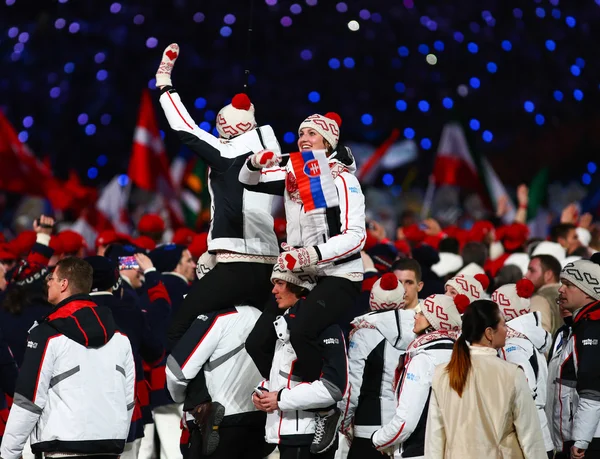 Cerimônia de encerramento dos Jogos Olímpicos de Sochi 2014 — Fotografia de Stock