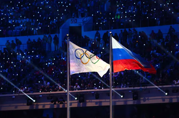 Церемония закрытия Олимпийских игр в Сочи — стоковое фото