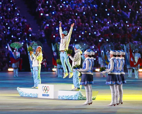 Sotsji 2014 Olympische spelen sluitingsceremonie — Stockfoto