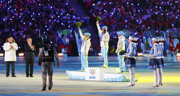 Ceremonia de clausura de los Juegos Olímpicos 2014 — Foto de Stock