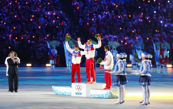 Abschlussfeier der Olympischen Spiele in Sotschi 2014 — Stockfoto