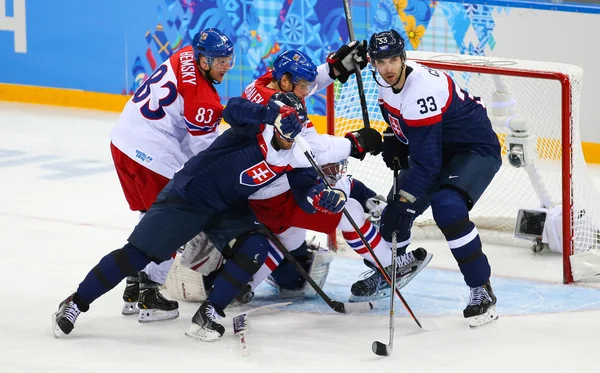 Ice hockey. Men's Play-offs Qualifications — Stock Photo, Image