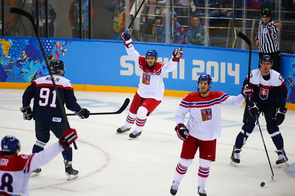 Hockey sobre hielo. Clasificaciones para los play-offs masculinos —  Fotos de Stock