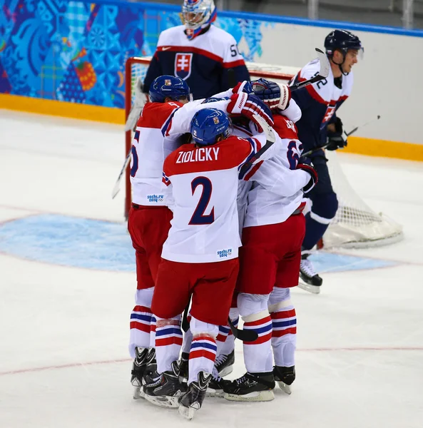 Eishockey. Play-off-Qualifikation der Herren — Stockfoto