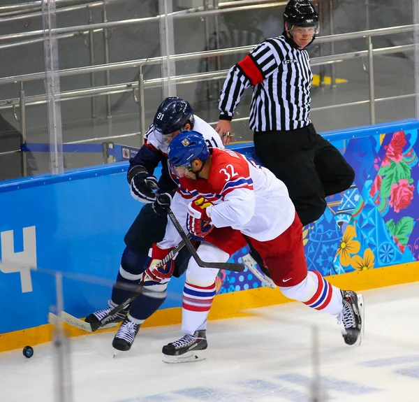 Eishockey. Play-off-Qualifikation der Herren — Stockfoto