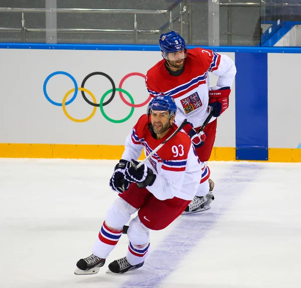 Hockey su ghiaccio. Qualifiche dei play-off maschili — Foto Stock