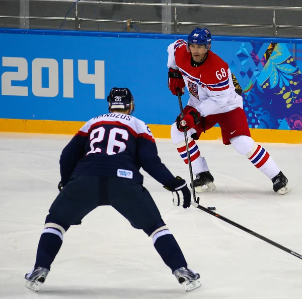 Hockey su ghiaccio. Qualifiche dei play-off maschili — Foto Stock