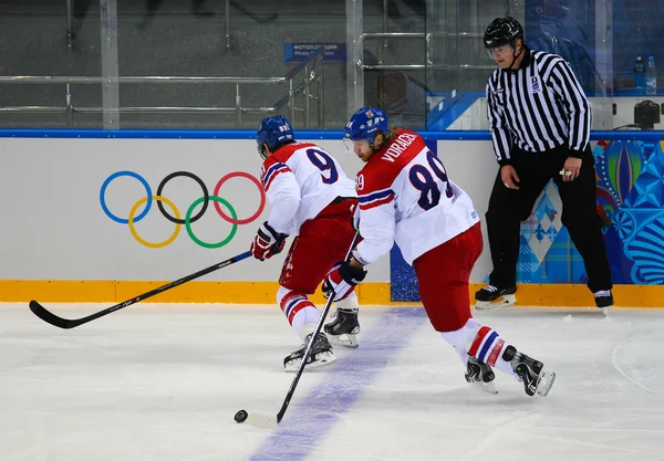 Hokej na lodzie. kwalifikacji play-off dla mężczyzn — Zdjęcie stockowe