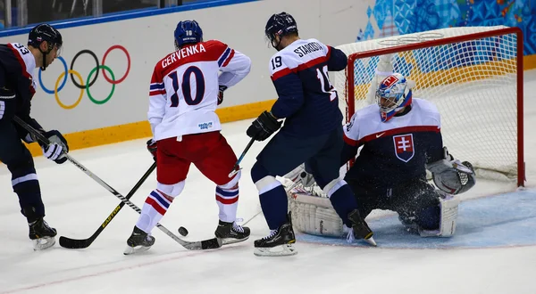 Hockey su ghiaccio. Qualifiche dei play-off maschili — Foto Stock