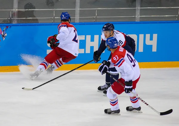 Hockey su ghiaccio. Qualifiche dei play-off maschili — Foto Stock