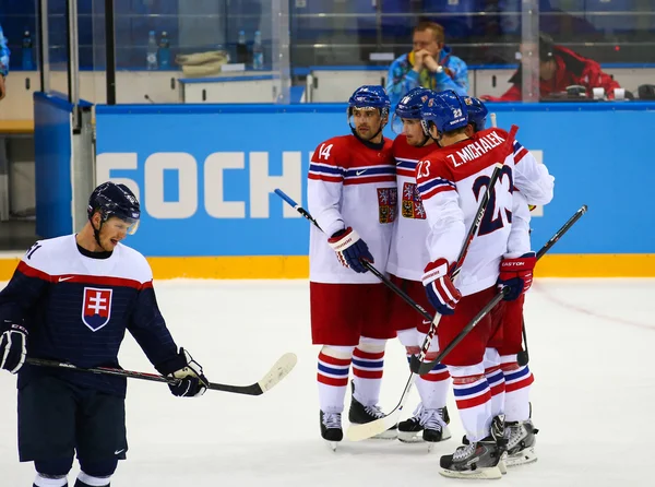 Hockey sobre hielo. Clasificaciones para los play-offs masculinos — Foto de Stock