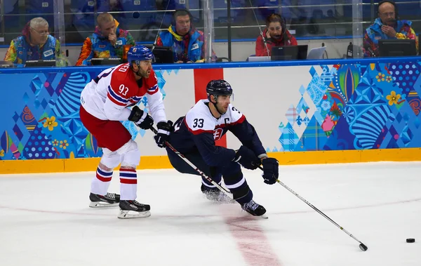 Ishockey. mäns play-off kvalifikationer — Stockfoto