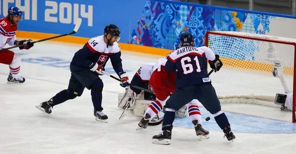 Ishockey. mäns play-off kvalifikationer — Stockfoto