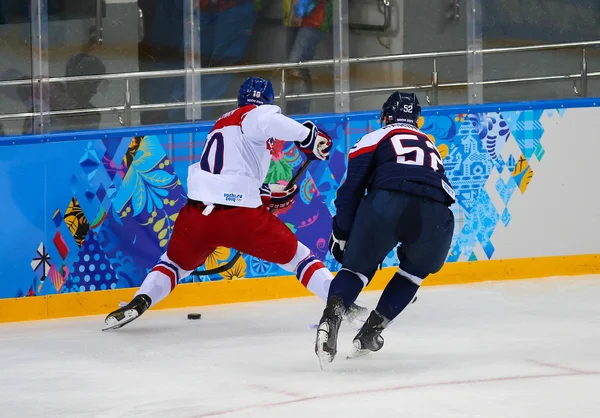 Ishockey. mäns play-off kvalifikationer — Stockfoto