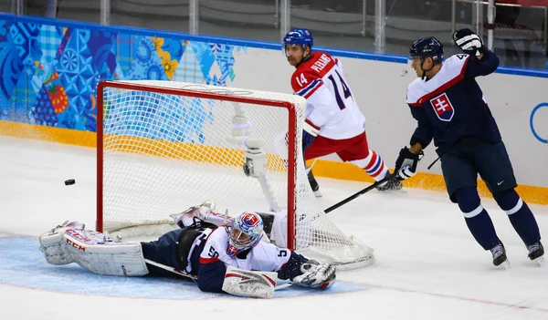 Eishockey. Play-off-Qualifikation der Herren — Stockfoto