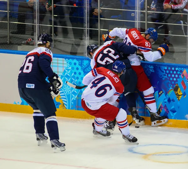 Ishockey. mäns play-off kvalifikationer — Stockfoto