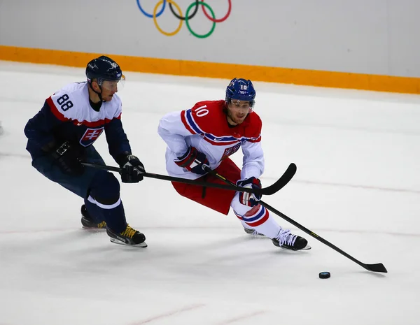 Ishockey. mäns play-off kvalifikationer — Stockfoto