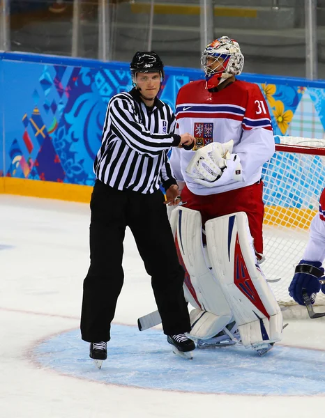 Ishockey. mäns play-off kvalifikationer — Stockfoto