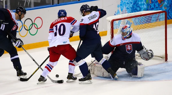 Eishockey. Play-off-Qualifikation der Herren — Stockfoto