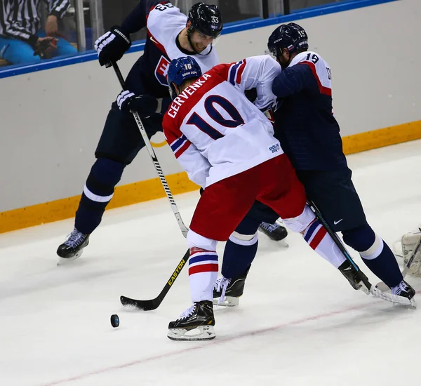 Ishockey. mäns play-off kvalifikationer — Stockfoto