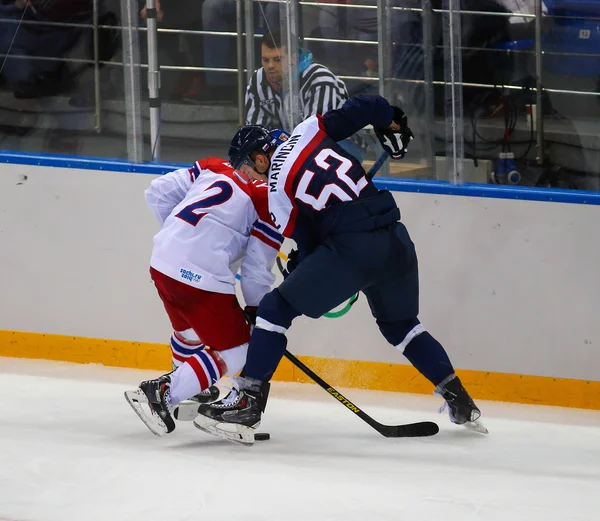 Hockey su ghiaccio. Qualifiche dei play-off maschili — Foto Stock