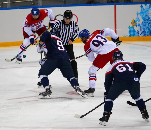 Hockey su ghiaccio. Qualifiche dei play-off maschili — Foto Stock