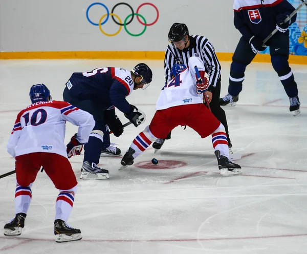 Eishockey. Play-off-Qualifikation der Herren — Stockfoto