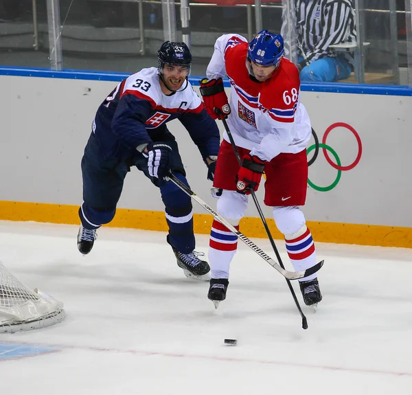 Ishockey. mäns play-off kvalifikationer — Stockfoto