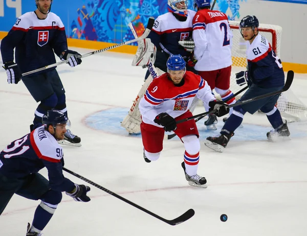 Eishockey. Play-off-Qualifikation der Herren — Stockfoto