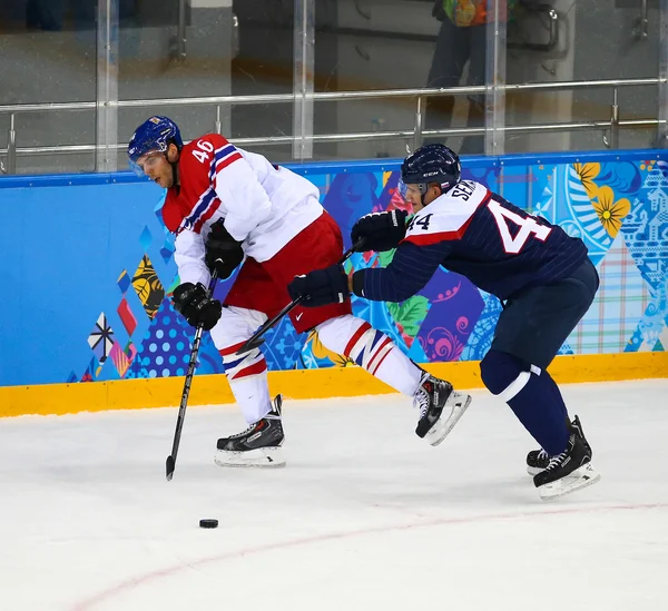 Ishockey. mäns play-off kvalifikationer — Stockfoto