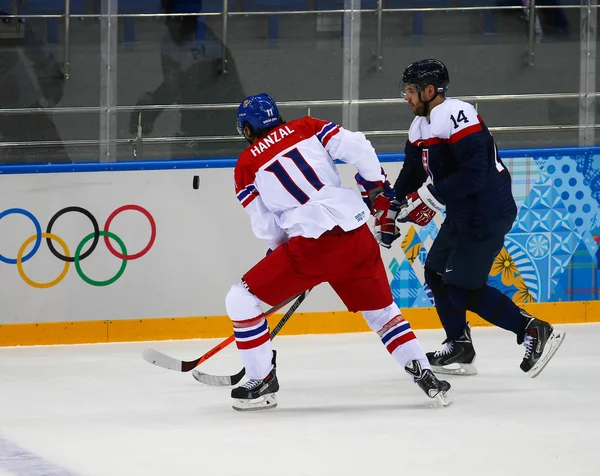 Eishockey. Play-off-Qualifikation der Herren — Stockfoto