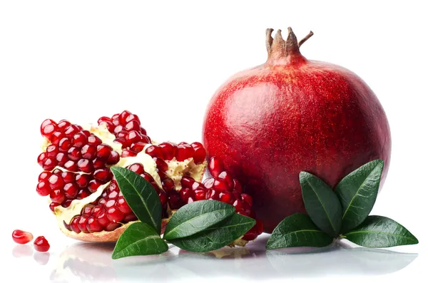 Pomegranate isolated on the white background — Stock Photo, Image