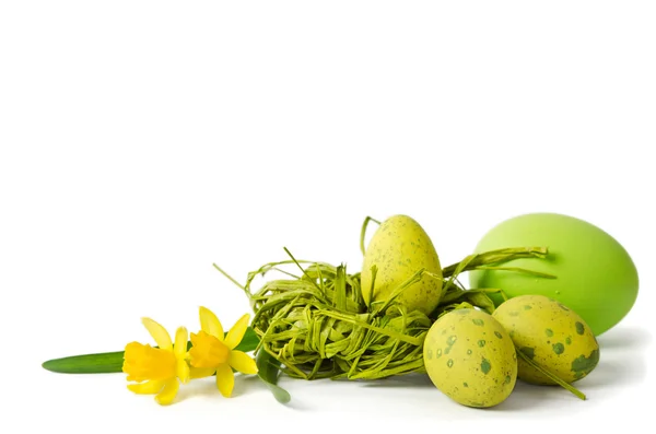 Easter decoration with eggs — Stock Photo, Image