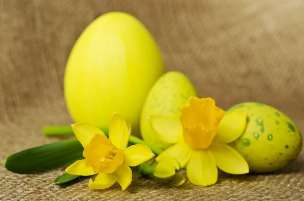 Easter decoration with eggs — Stock Photo, Image