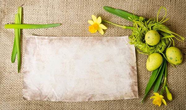 Decoración de Pascua con huevos — Foto de Stock