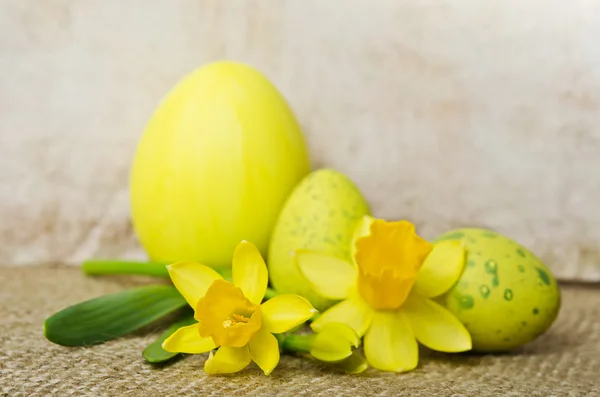 Easter decoration with eggs — Stock Photo, Image