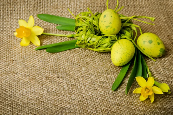Pasen decoratie met eieren — Stockfoto