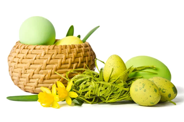 Easter decoration with eggs — Stock Photo, Image