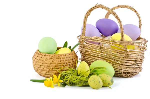 Easter decoration with eggs — Stock Photo, Image