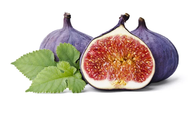 Ripe fig isolated on a white background — Stock Photo, Image